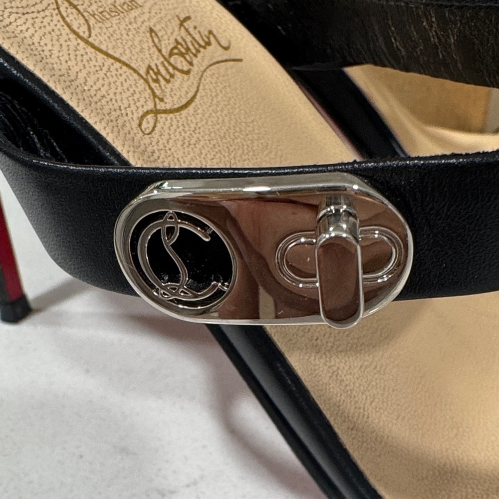 Christian Louboutin Black Lock Me 85 - Picture 9 of 9